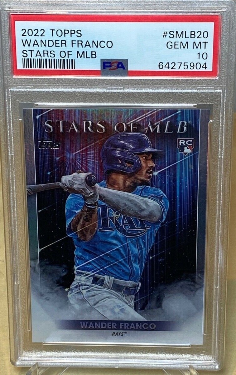 WANDER FRANCO 2022 TOPPS STARS OF MLB ROOKIE CARD #SMLB20 PSA 10