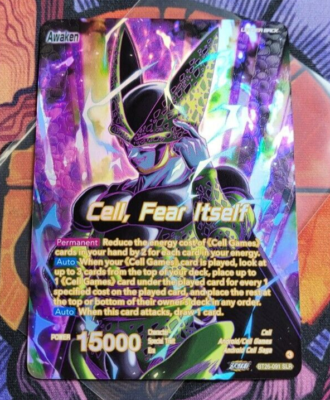 Cell, Fear Itself Leader SLR BT26-091 Dragon Ball Super Masters