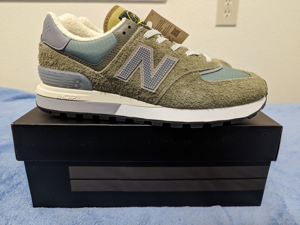 Stone Island x New Balance 574 Legacy Steel/Green US size 11
