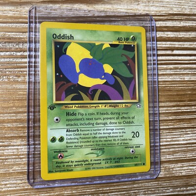 Oddish 68/111 Neo Genesis 1st Edition Pokemon Card LP-NM | eBay