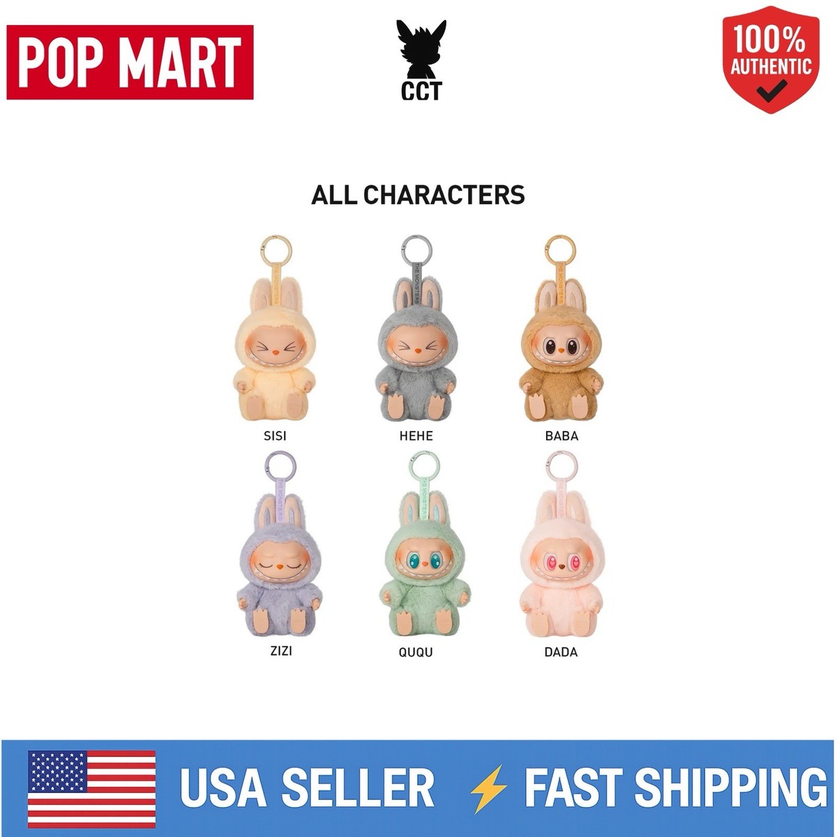 USA*AUTHENTIC POPMART Labubu Monsters Have A Seat-Confirmed Figure