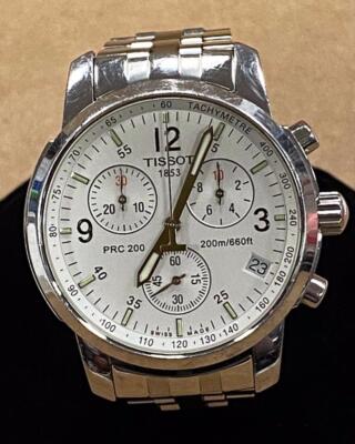 TISSOT T461 200m WHITE DIAL CHRONOGRAPH STAINLESS STEEL 40mm