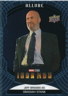2 JEFF BRIDGES OBADIAH STANE 2022 Upper Deck Marvel Allure IRON