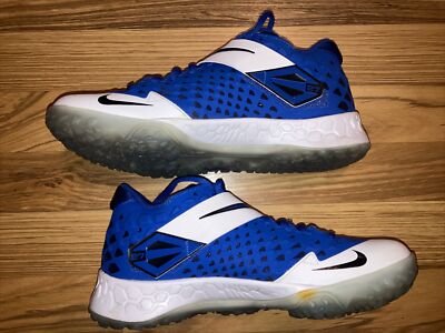 Nike Men's Force Zoom Trout 6 Turf Shoes Baseball Royal Blue White