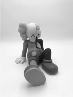 Kaws OriginalFake Resting Place Mono grey Companion Medicom | eBay