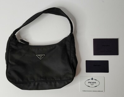PRADA Tessuto Nylon Sport Mini Shoulder Bag Black MV515 w