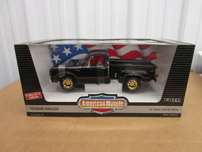 1978 Dodge Warlock Pickup Truck 1/18 Ertl American Muscle Black