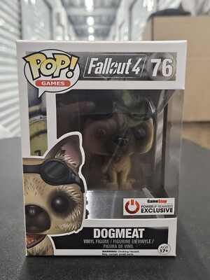 Dogmeat Flocked #76 Funko Pop Games Fallout 4 GameStop Exclusive