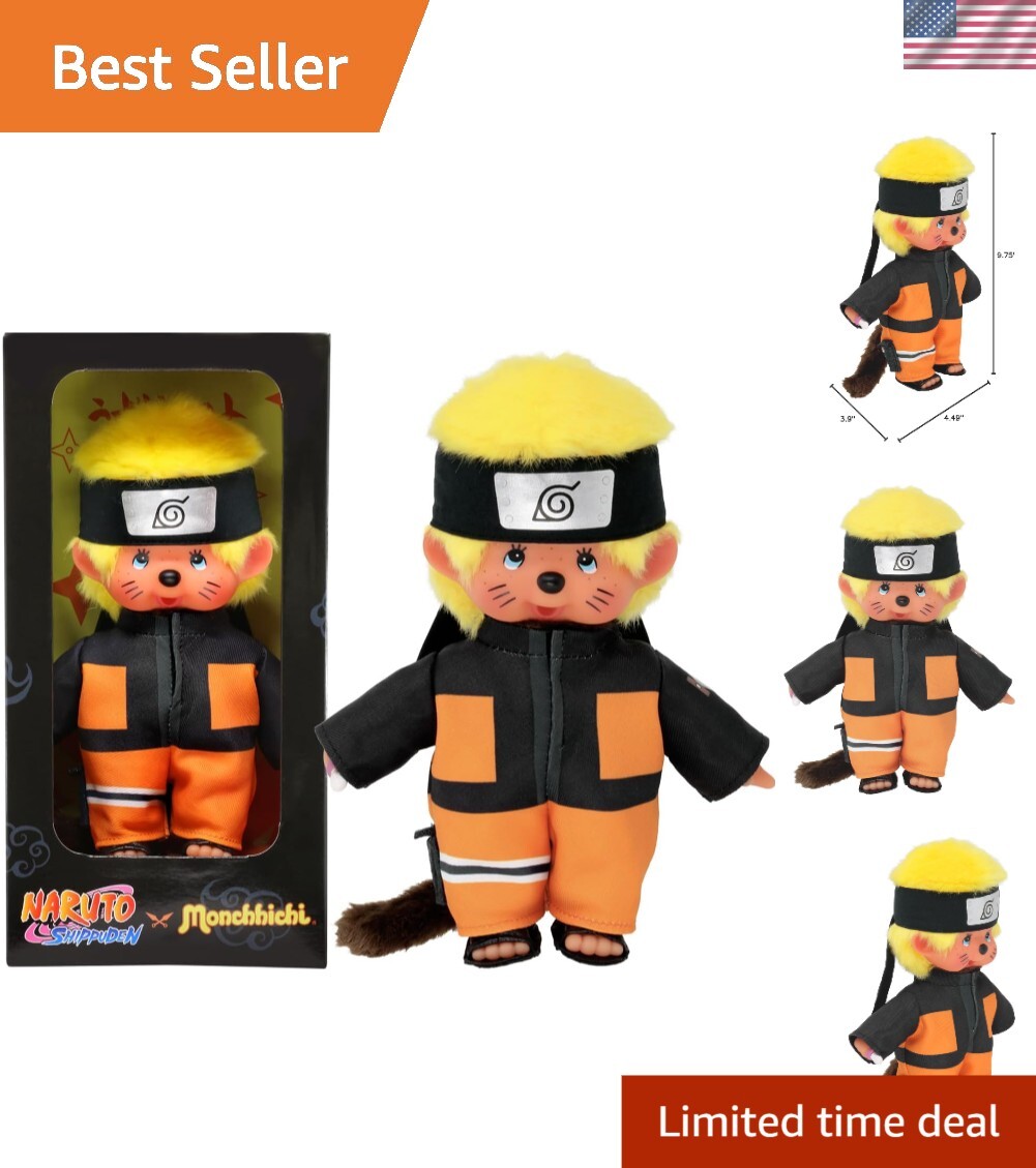 Adorable Naruto Shippuden 20 cm Monchhichi Plush Toy - Perfect for