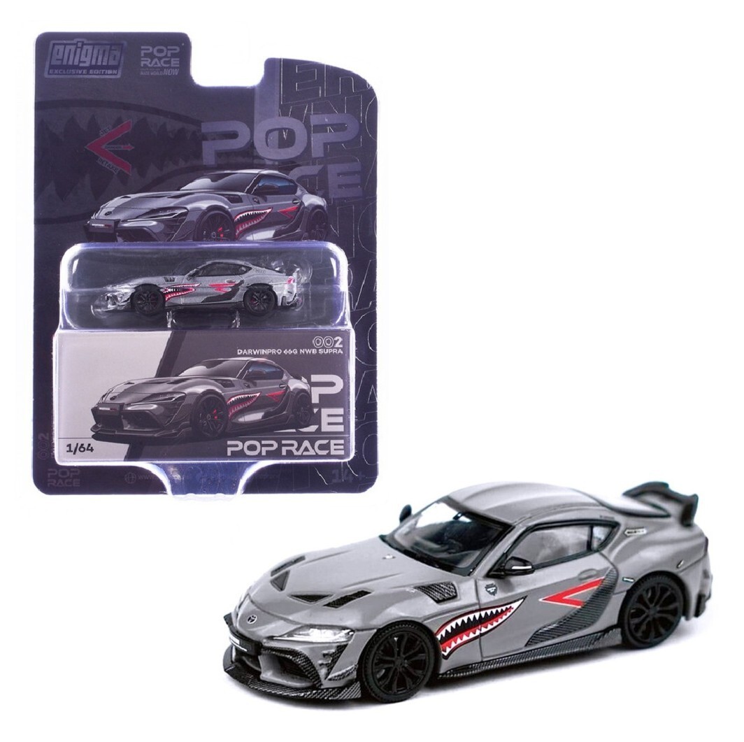 Pop Race 1:64 Toyota Supra A90 Darwin Pro 66G NWB Gray Enigma