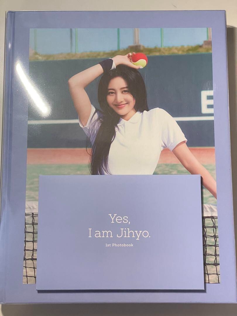 TWICE Yes I am Jihyo 1st Photobook Cobalt Blue Ver. Model Postcard
