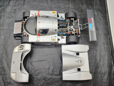 Exoto 1/18 Scale Sauber Mercedes C9 #61 Racing Car Model Silver