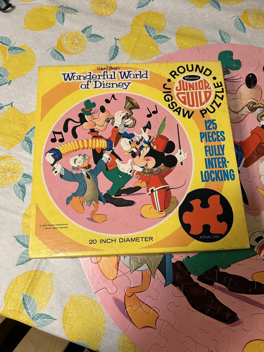 Junior Guild Disney 20 Inch Puzzle Band Mickey Mouse Goofy Round