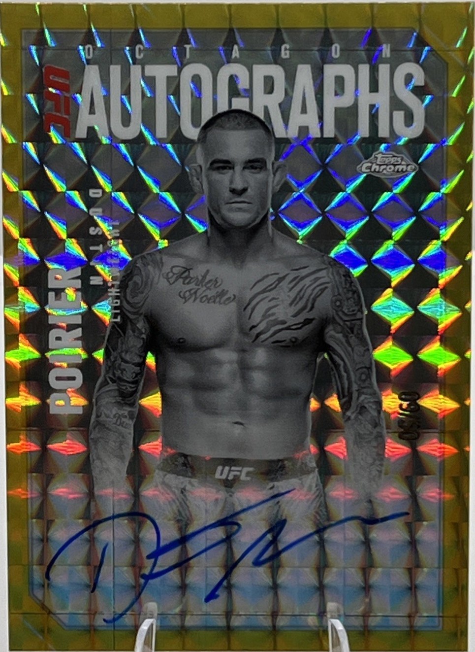 2025 Topps Chrome UFC - Octagon Legends Autographs Dustin Poirier
