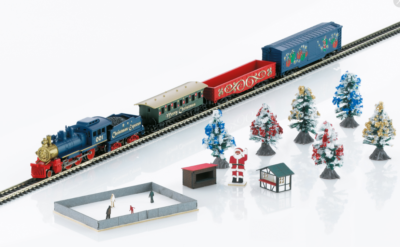 Marklin Z 81846 Christmas Z Gauge Starter Set US 120V w/extras NIB
