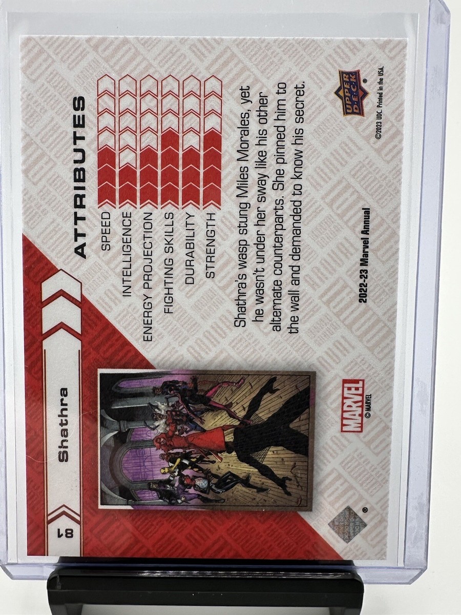 2022-23 Upper Deck Marvel Annual #81 Shathra Canvas Variant | eBay