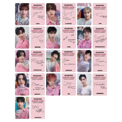 Kpop Seventeen Carat Land Photo Cards Self Made Album Autograph
