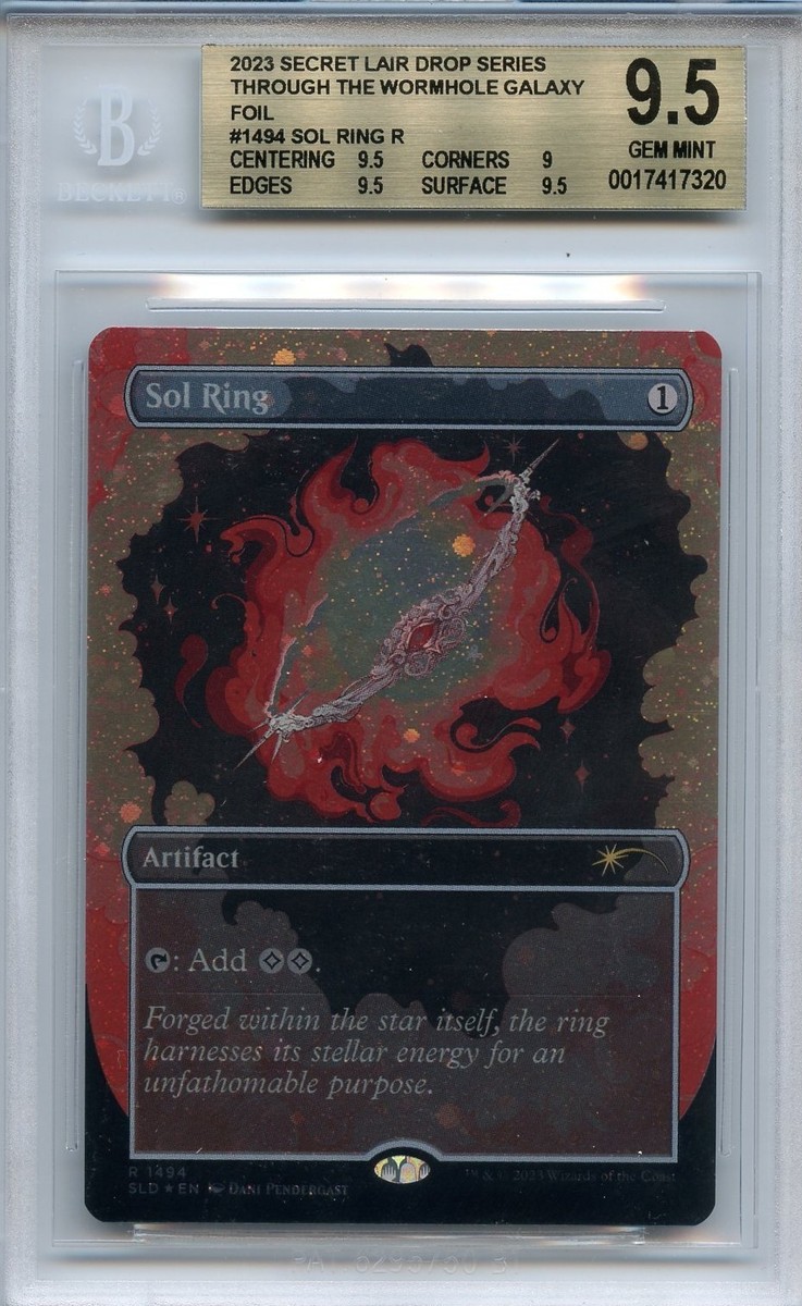 GEM MINT Sol Ring #1494 BGS 9.5 (w/ subs) *Galaxy Foil* Secret