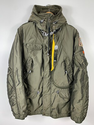 Mens Parajumpers Masterpiece Series Parka Down Liner Jacket Green