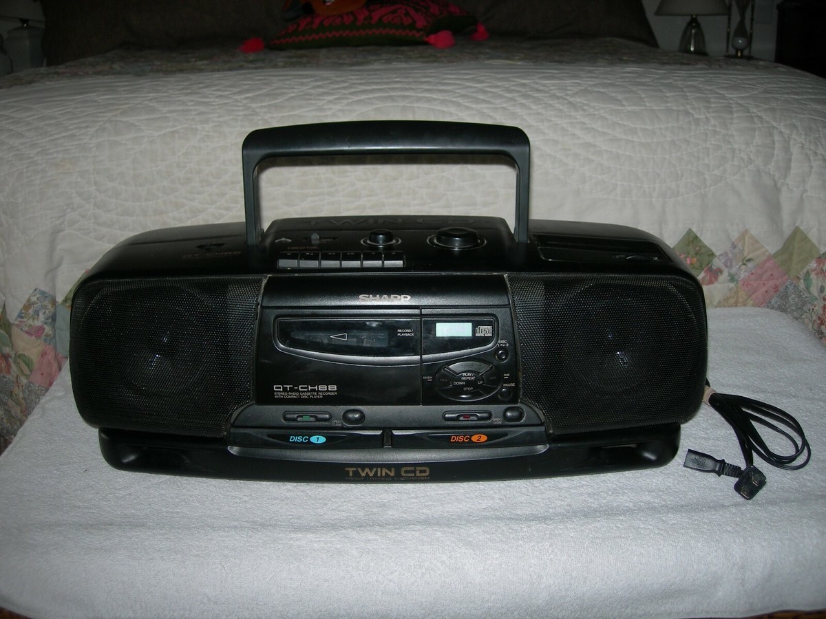 Rare! Sharp QT-CH88 Portable Boombox Seen on The Sopranos | eBay