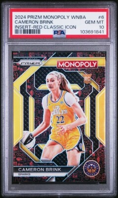 CAMERON BRINK 2024 Panini Prizm Monopoly WNBA Rookie RED CLASSIC