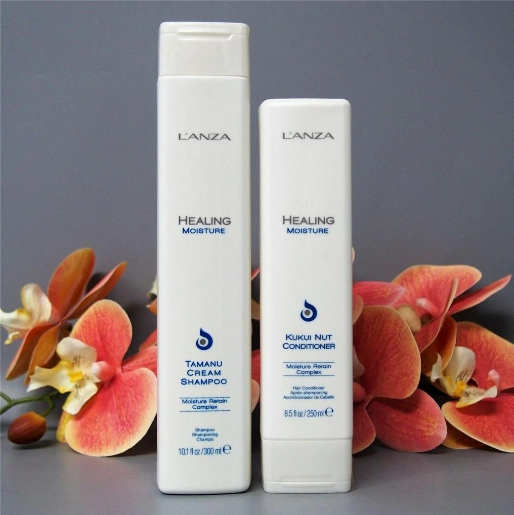 DUO Lanza MOISTURE Tamanu Cream Shampoo 10.1oz and Kukui Nut