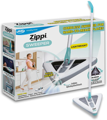 JML Zippi Triangular Floor Cleaner - Cord-Free, Lightweight and