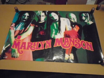 RARE VINTAGE Marilyn Manson POSTER Smells Like Children NINE INCH