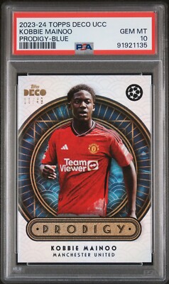 Topps Deco Kobbie Mainoo /49 Prodigy Blue PSA 10 Gem Pop 1