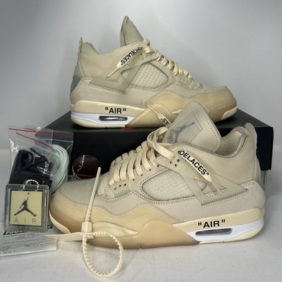 Nike Air Jordan 4 SP Off-White Sail WMNS Size 10.5W CV9388-100 OG