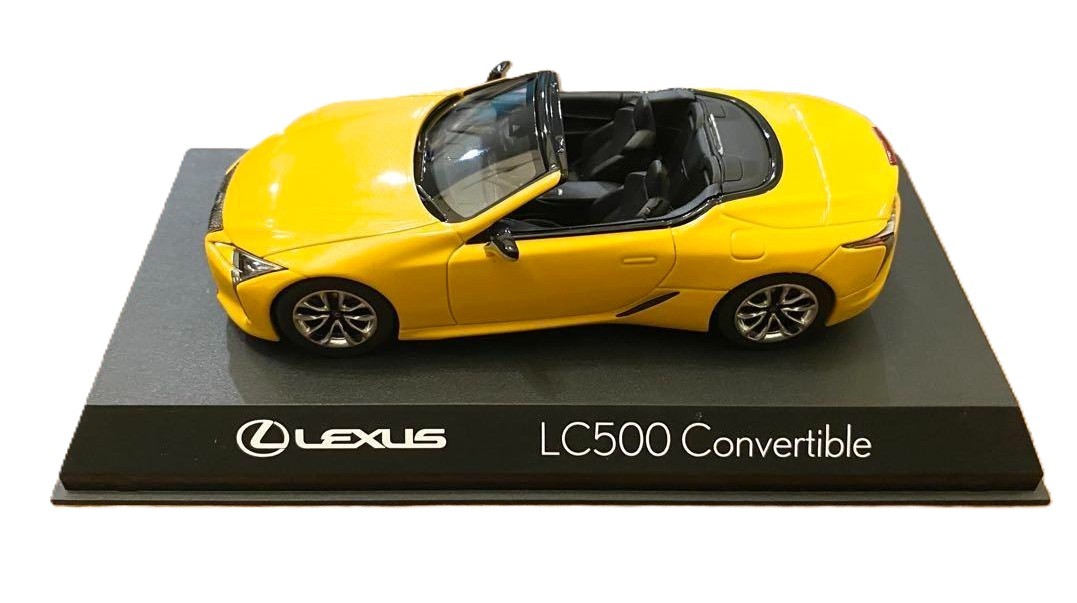 1/43 Lexus LC500 Convertible Yellow Kyosho Exclusive Model Japan