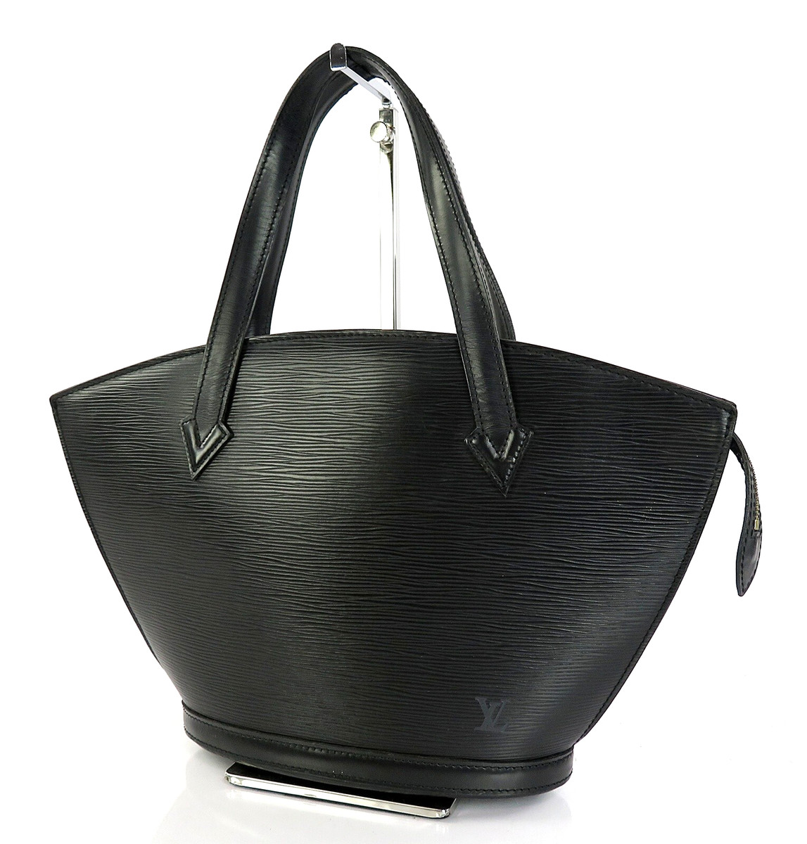 Auth LOUIS VUITTON Saint Jacques (Small) Black Epi Leather Tote