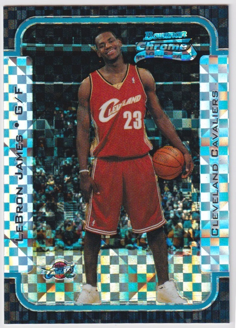LeBron James 2003 Bowman #123 Chrome - X-Fractor /150 Price Guide
