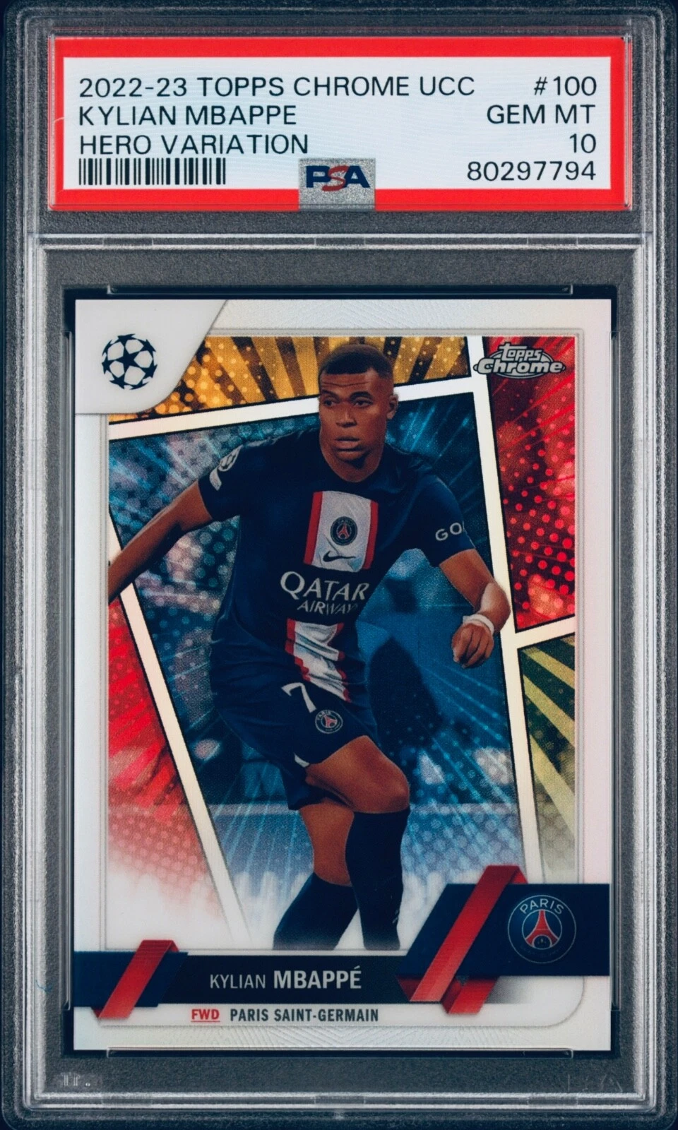 topps エムバペ エンバペ007/125 psa10 mbappe シリアル topps