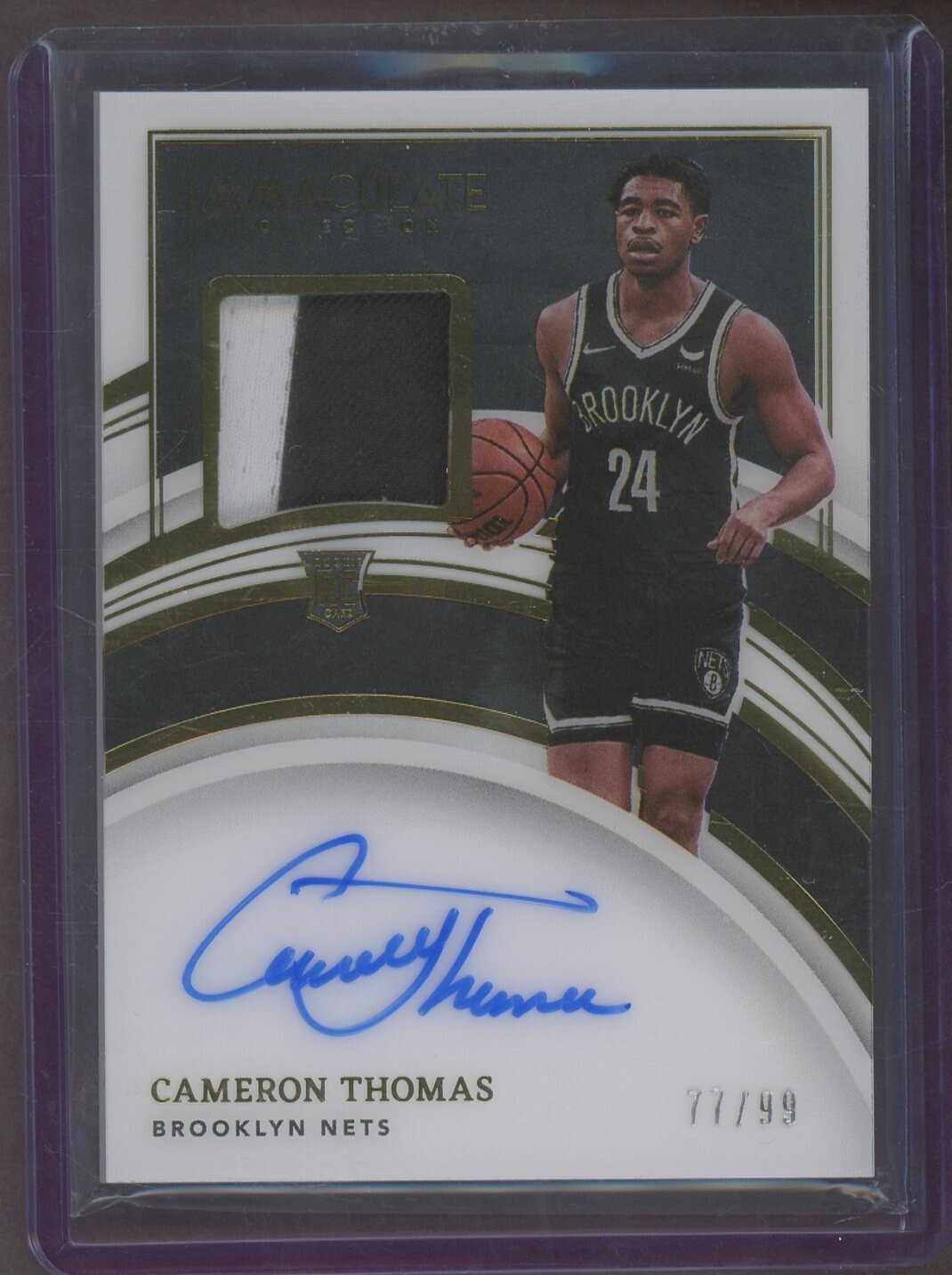 Cam Thomas 2021 Immaculate #120 Rookie Patch Auto /99 Price Guide