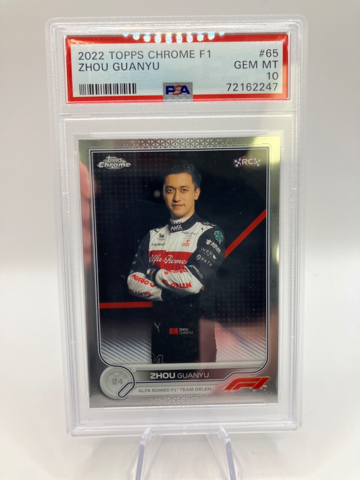 2022 Topps F1 Zhou Guanyu 199シリpsa10