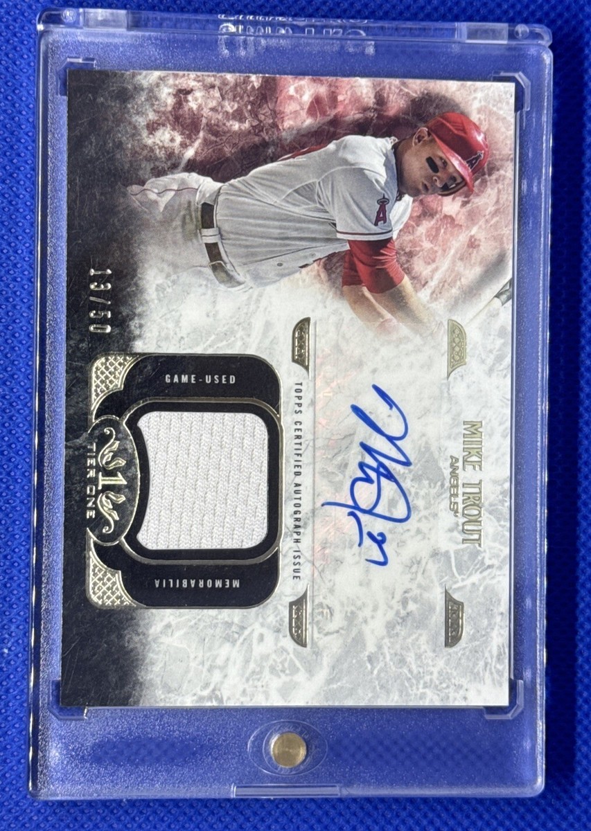 レア 2016 Topps マイク・トラウト 切手レリック CSG 9.5 レア 2016