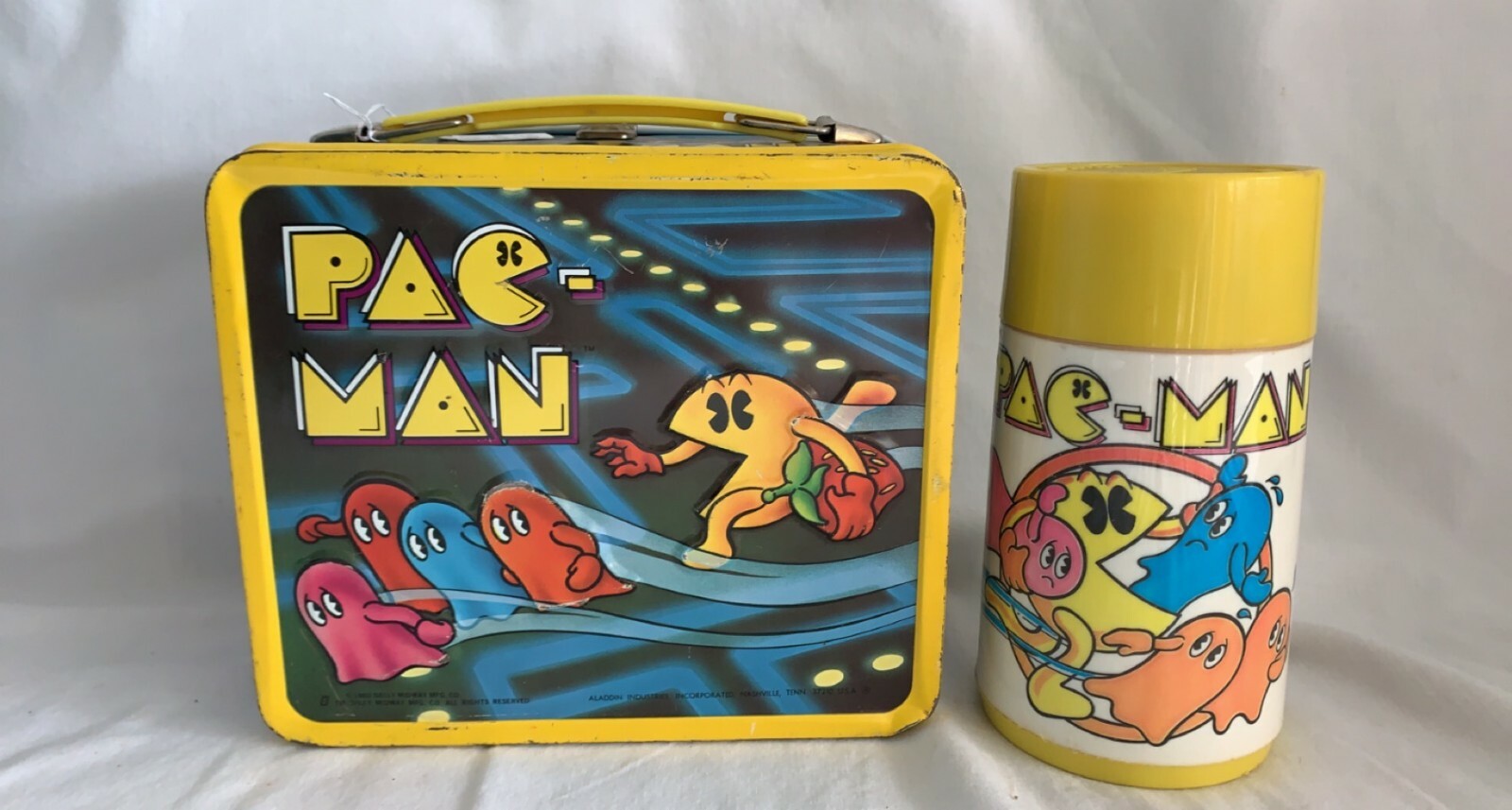 Vintage 1980 Pac Man Lunch Box with Thermos | eBay