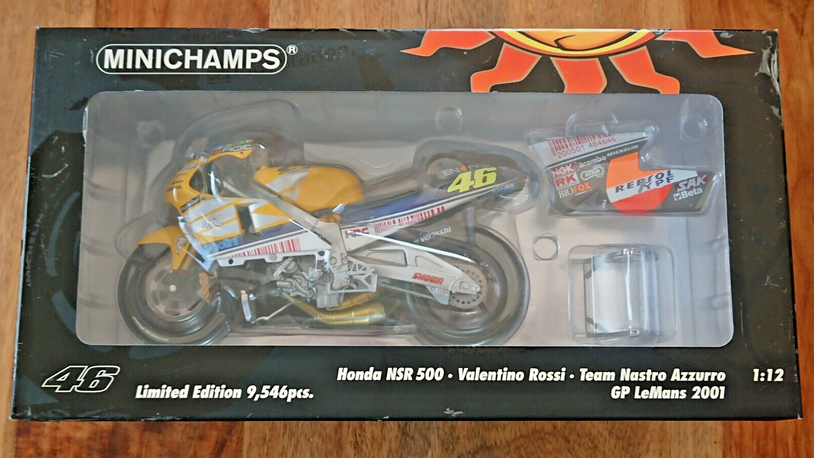 Minichamps 122 016176 Rossi 1:12 Honda NSR 500 GP Le Mans 