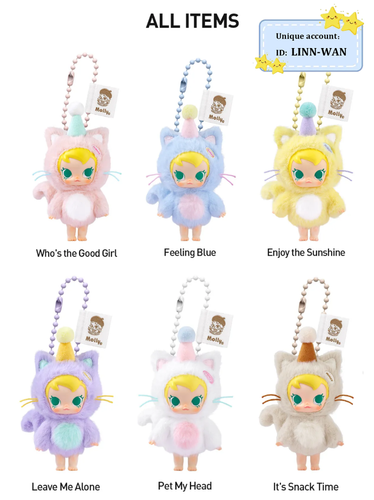 Genuine Baby Molly Pocket Friends Series-Vinyl Plush Pendant Blind