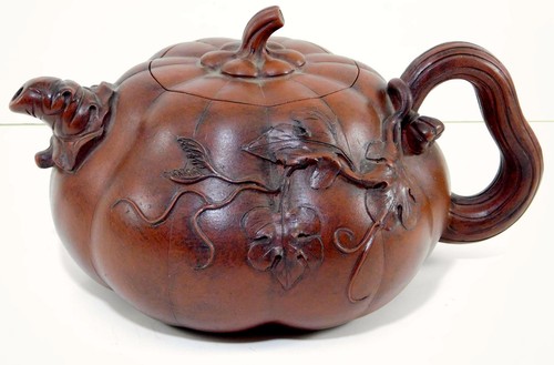 Chinese Yixing Zisha Clay Handmade Exquisite Frog Tray Teapot
