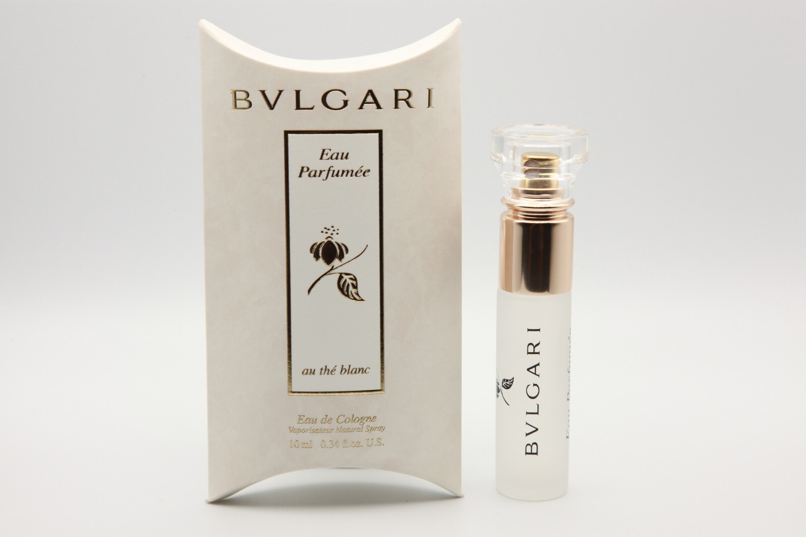 BVLGARI au thé Blanc (White Tea) Eau de Cologne - .34 Fl oz / 10mL