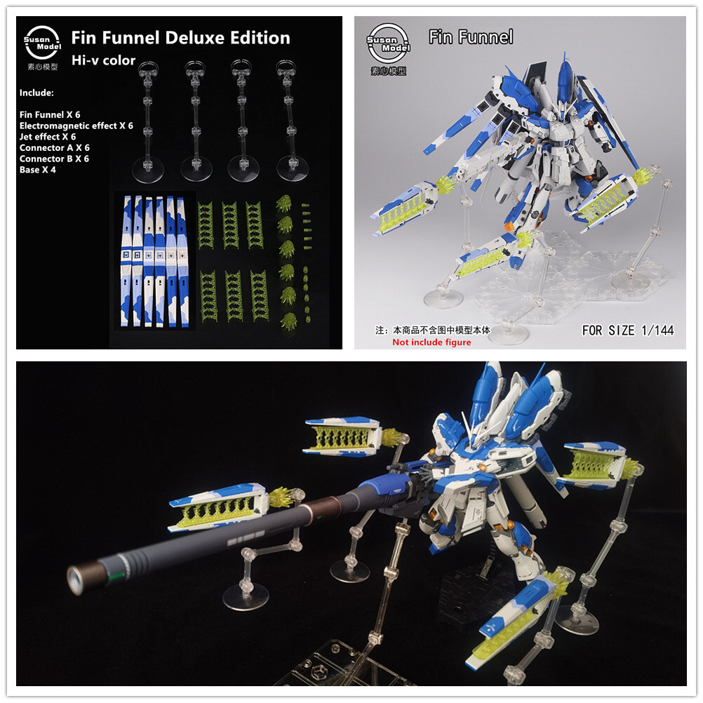 for RG 1/144 RX-93-v2 Hi Nu hi-v HWS SUSAN Transform Fin Funnel+