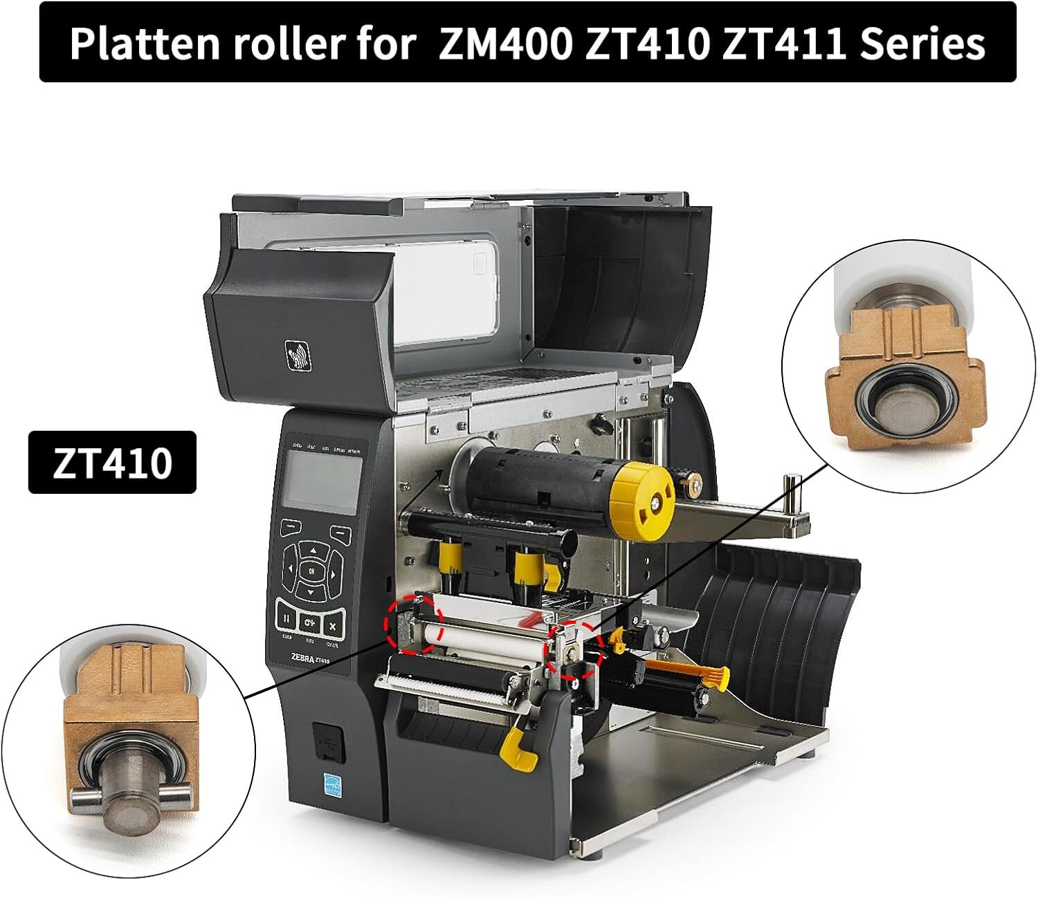 79815M Transfer Kit Platen Roller for Zebra ZT400 ZM400 ZT411