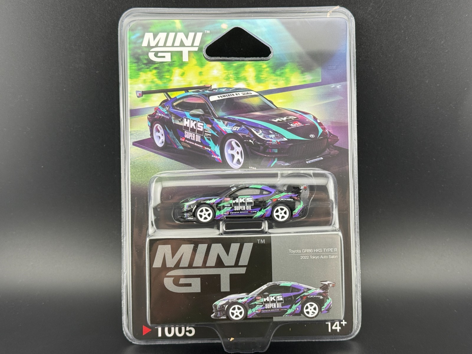 Mini GT Toyota GR86 HKS TYPE R 2022 Tokyo Auto Salon Black #1005 1