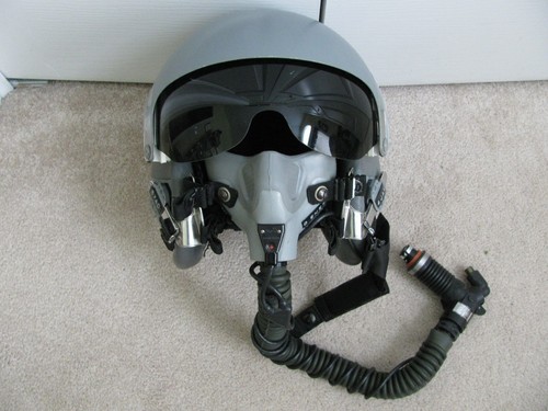 USAF U.S. Air Force Flight Helmet HGU-55P CE & MBU-20/P Used F/S