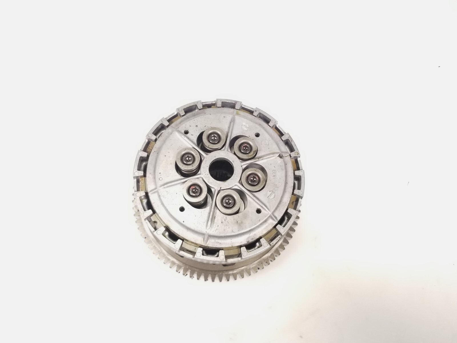 07 08 Kawasaki Ninja ZX6 ZX6R Outer Clutch Basket Hub & Plates