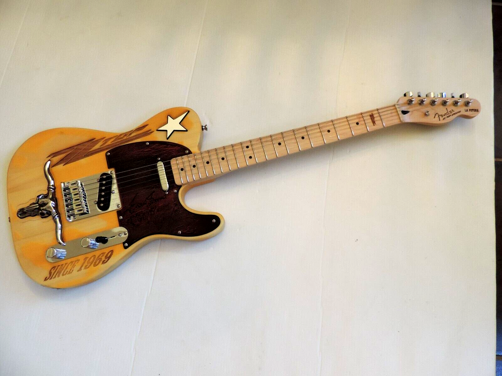 FENDER TELECASTER ZZ TOP LA FUTURA HAND ENGRAVED CUSTOM TELE