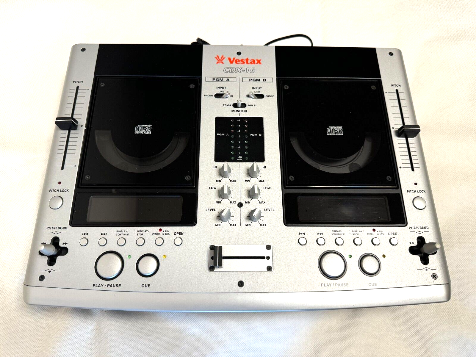 Vestax CDX-16 CDJ Mixer Dual CD Player AC100V | eBay