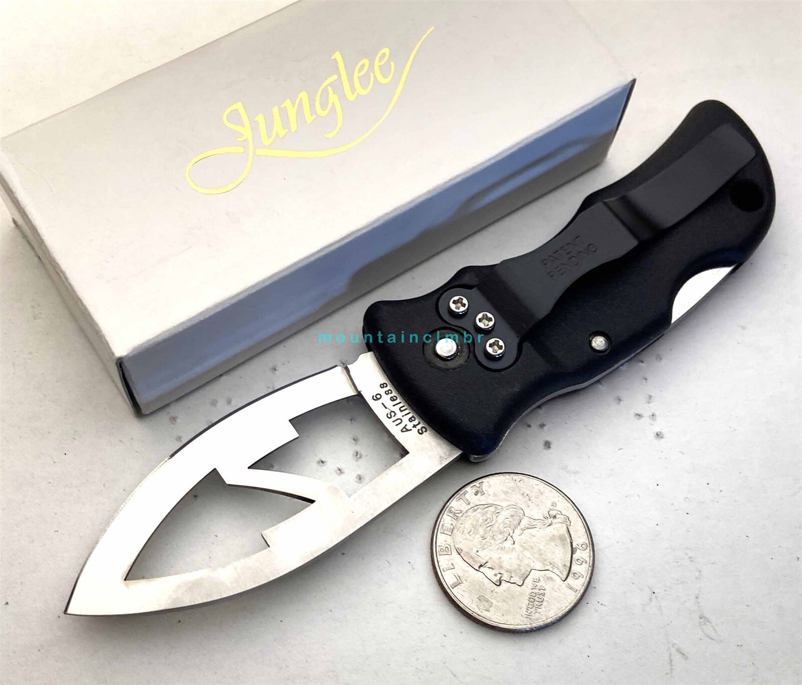 Junglee Seki Japan Z Compact Lockback AUS6 5.25/3 Scrimshaw Knife